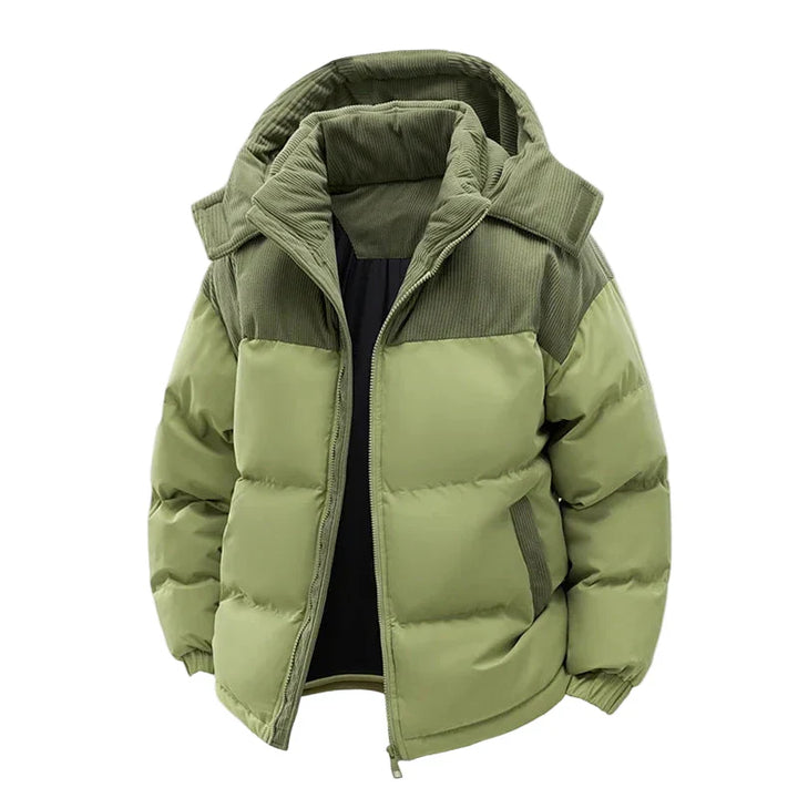 Drune | Winter Steppjacke mit Kapuze - Modische Outdoorjacke für kalte Tage