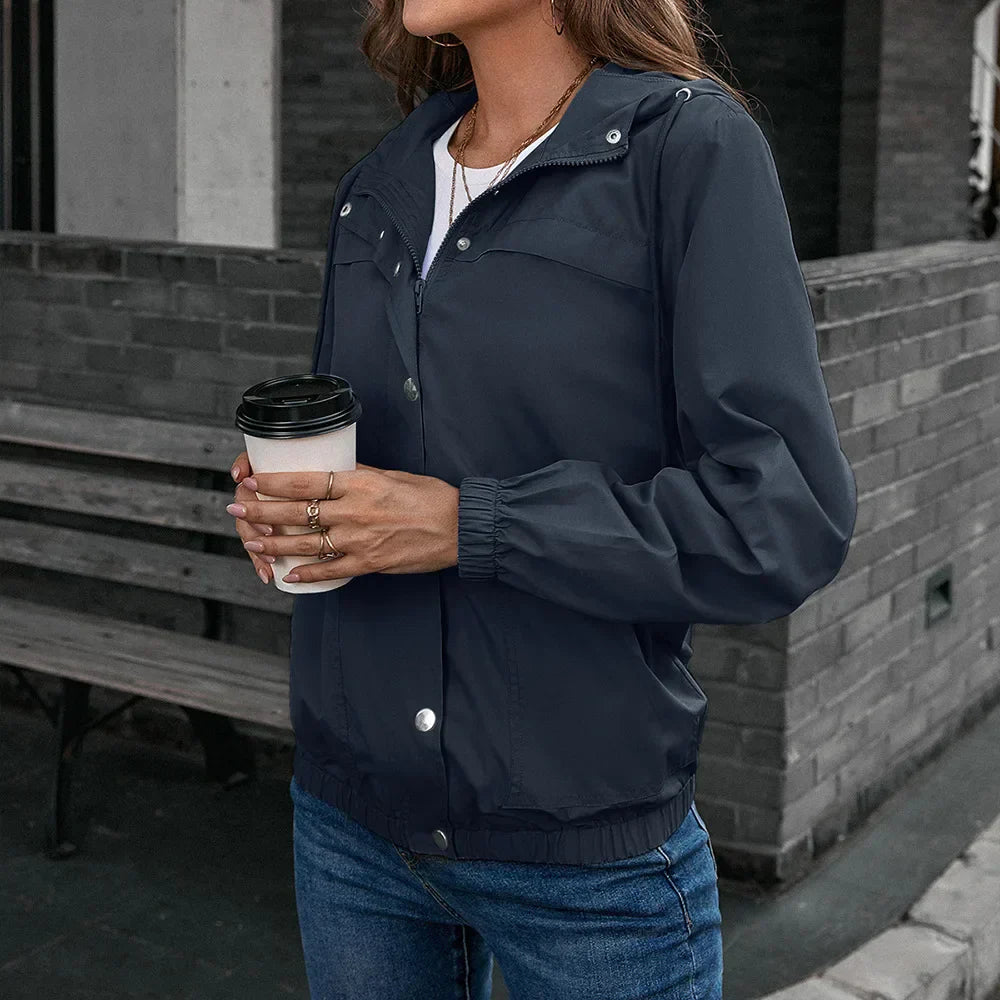 Drune | Regenjacke Damen - mit Kapuze
