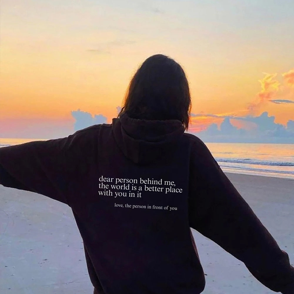Angel - Liebe Person hinter mir Unisex Hoodie