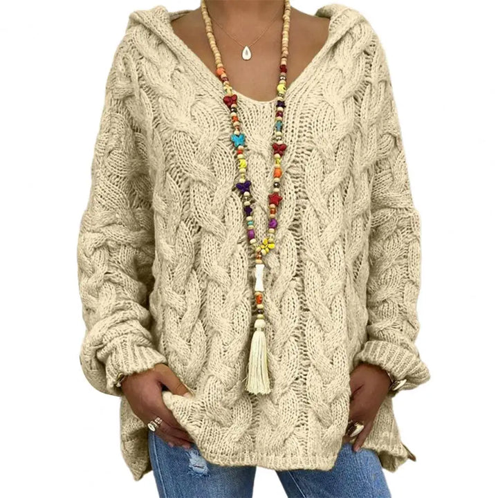 Drune | Oversize Kabelstrickpullover Kabelstrick Weich und Lässig