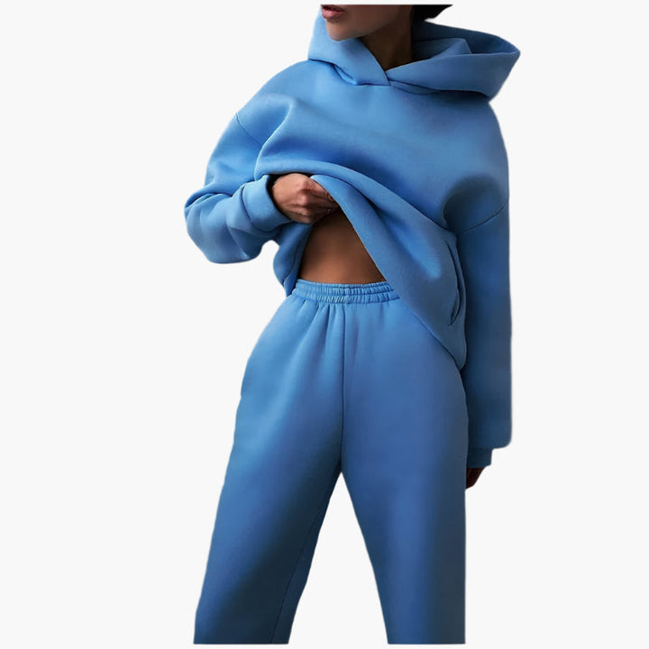 Drune | Oversize Lounge Set Kapuzenpullover und Jogginghose - Komfortabler Freizeitlook