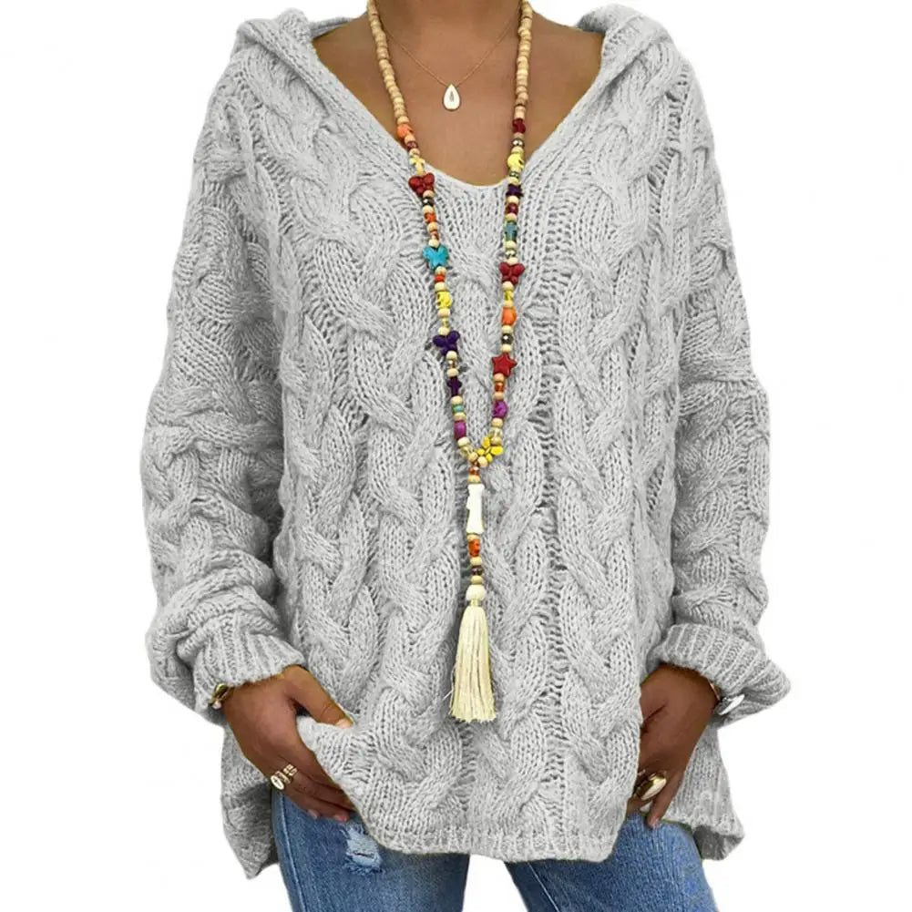 Drune | Oversize Kabelstrickpullover Kabelstrick Weich und Lässig