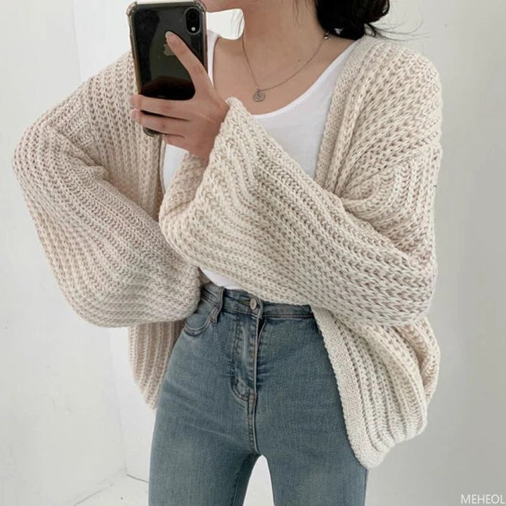 Drune | Übergröße Strickjacke aus grobem Strick