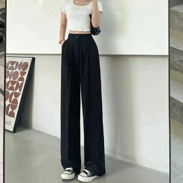 Drune - Damen Chic Weite Bein Hosen