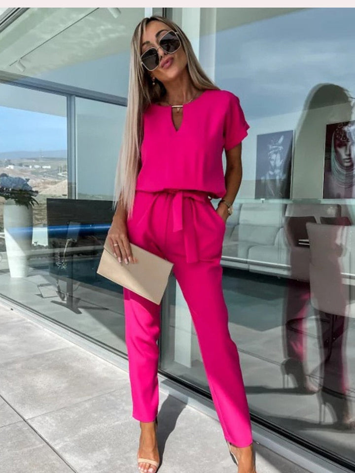 Drune | Sommeroverall mit weitem Bein