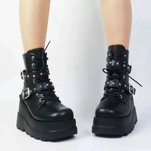Drune | Mühelos Gothische Eleganz Stiefel