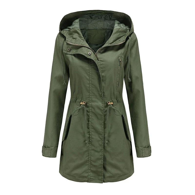 Drune | Baumwoll Trenchcoat Mit Kapuze