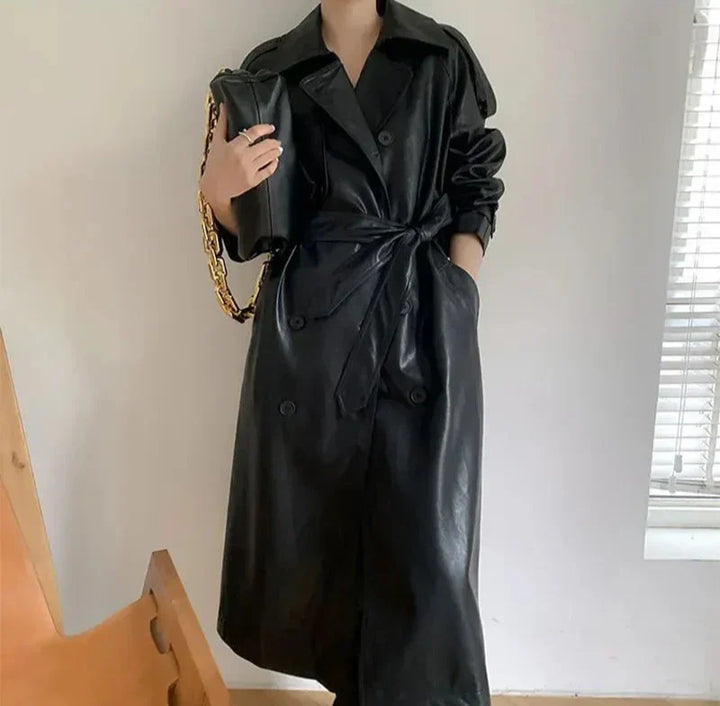 Drune | Damenjacke - Zeitloser Lederlook mit eleganten Details