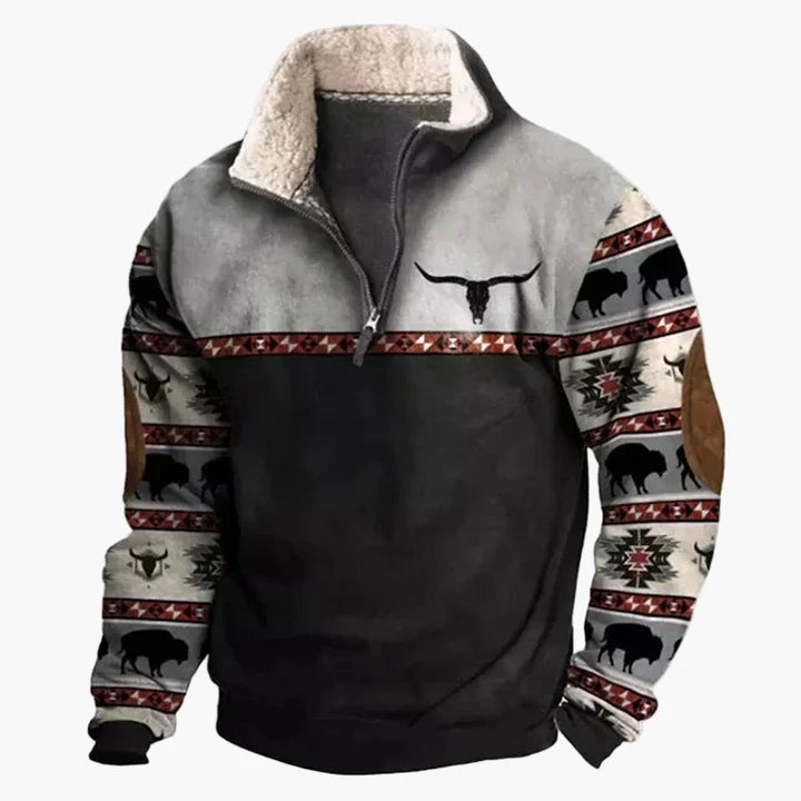 Drune | Wild West Vintage Pullover - Stilvoller Freizeit-Sweater mit Western-Charme