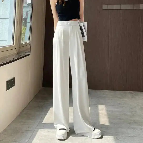 Drune - Damen Chic Weite Bein Hosen