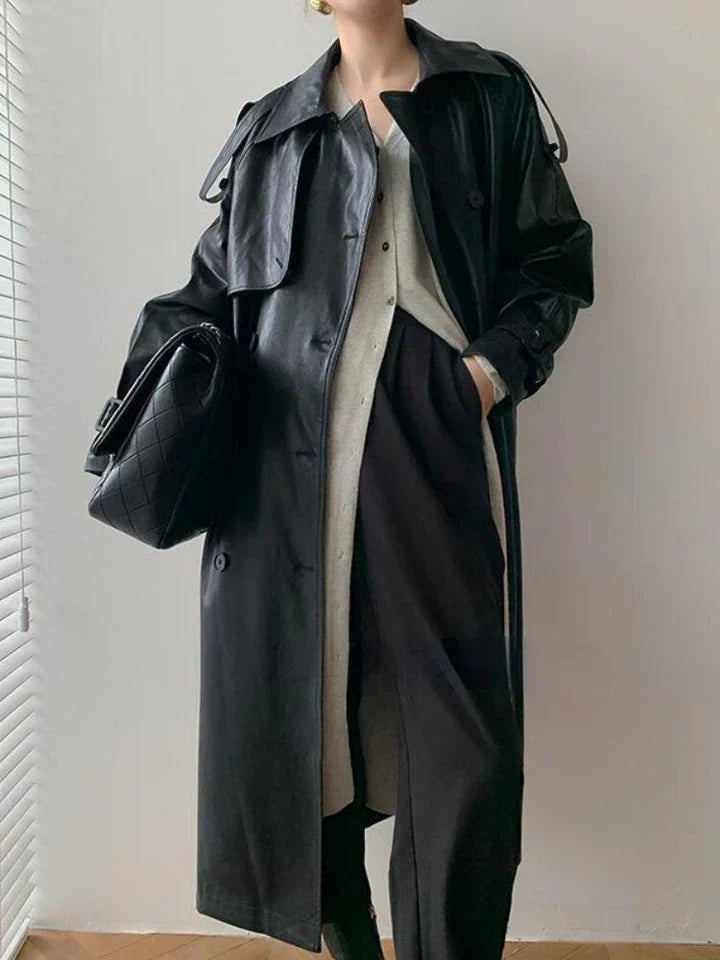 Drune | Trenchcoat - stilvolle lange Damenjacke