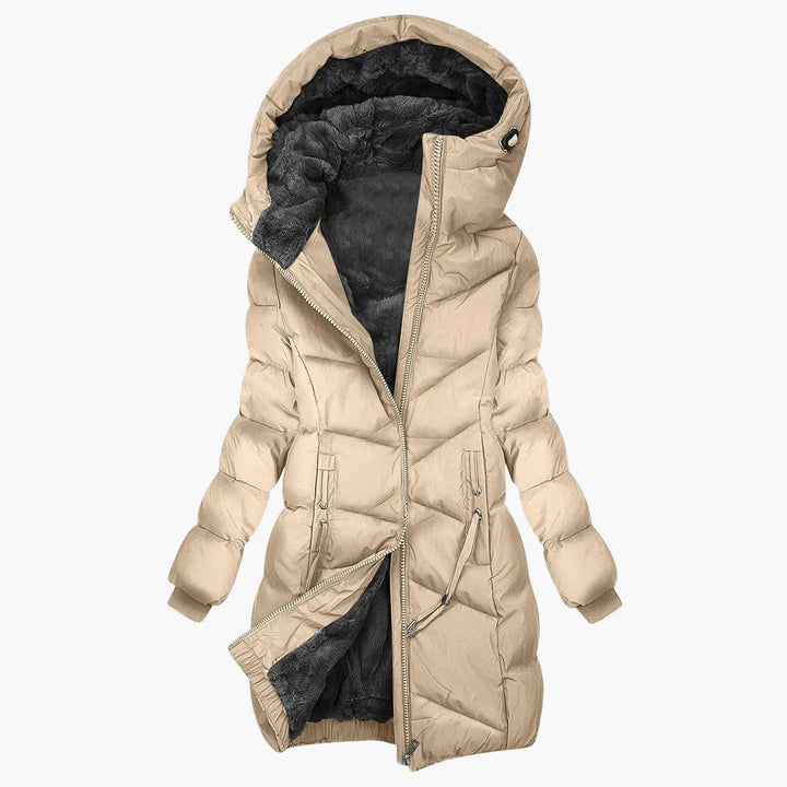 Drune | Wintermantel Lang Steppjacke mit Kapuze - Winddichter, Warmer Outdoor Parka