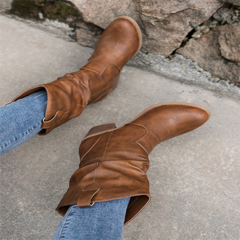 Drune | Pu Lederstiefel für Damen