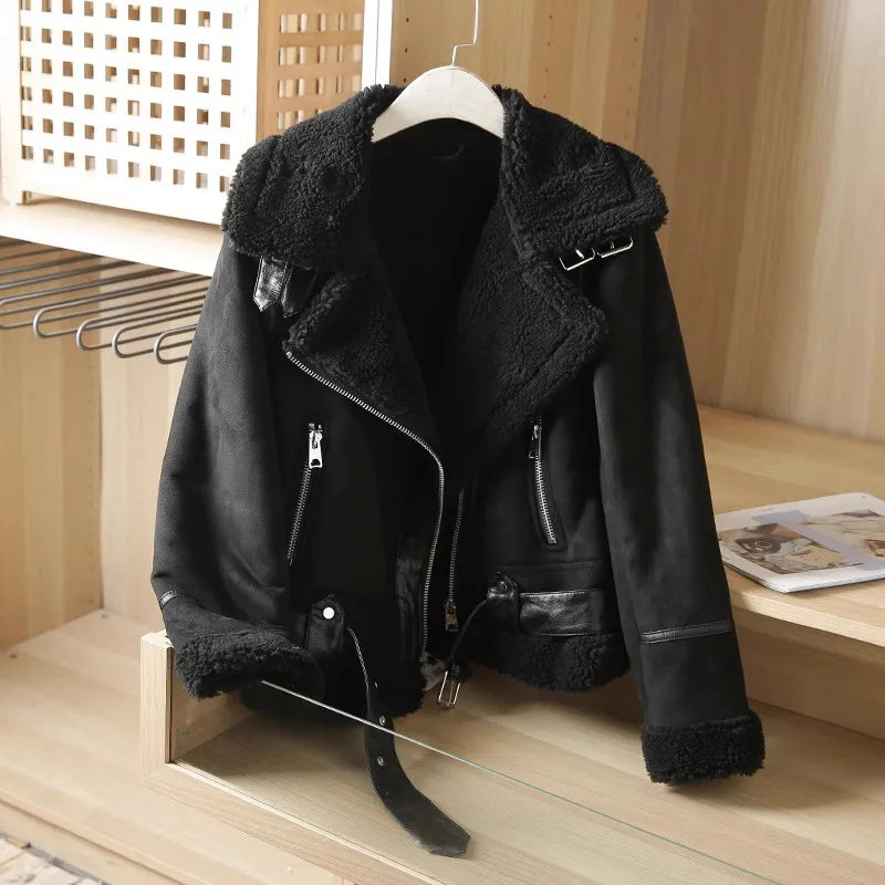 Drune - Dicke Warme Wildlederjacke