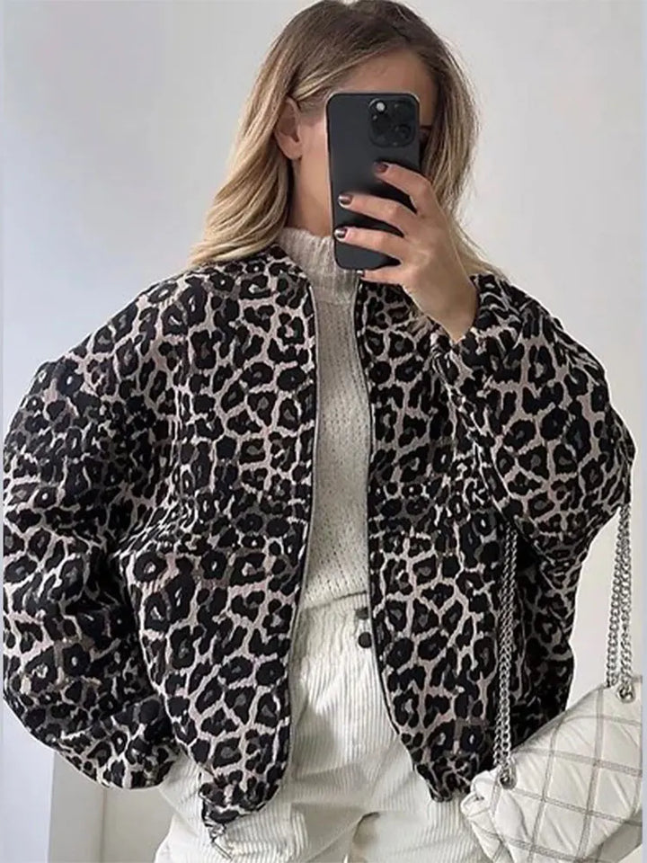 Drune | Jacke mit Leopardenmuster für Damen