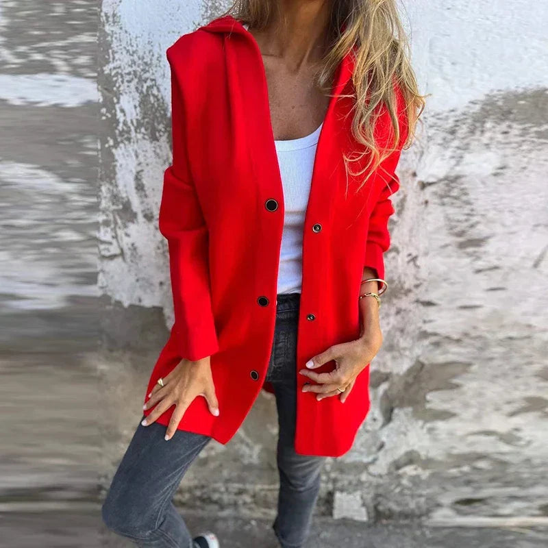 Drune | Mode Grau Kapuzenjacke mit Taschen für einen lässigen Stil