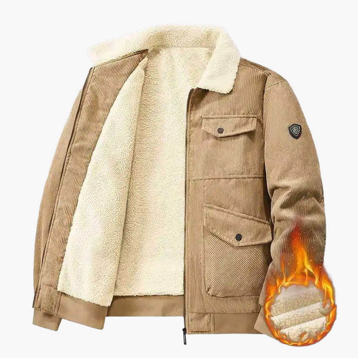 Drune | Winterjacke mit Fleece-Innenfutter - Modische Freizeitjacke für kalte Tage