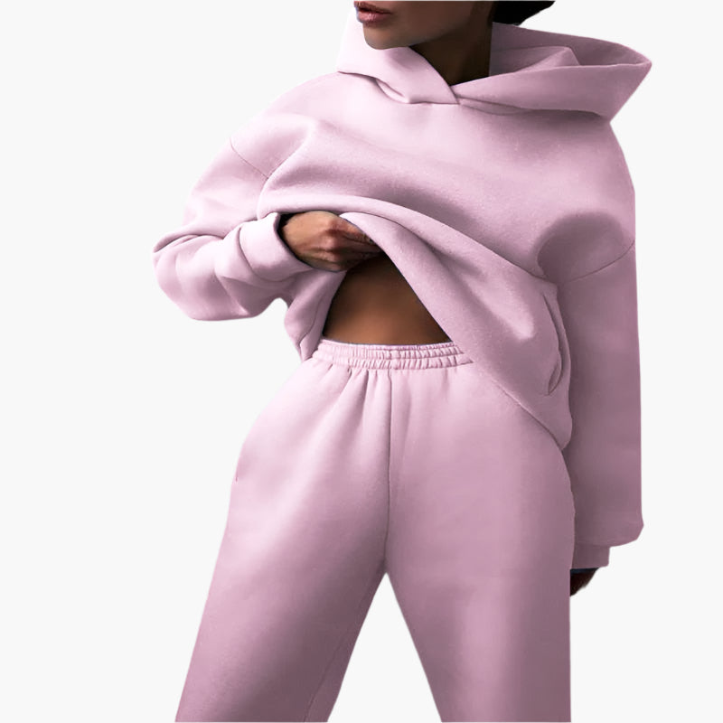 Drune | Oversize Lounge Set Kapuzenpullover und Jogginghose - Komfortabler Freizeitlook