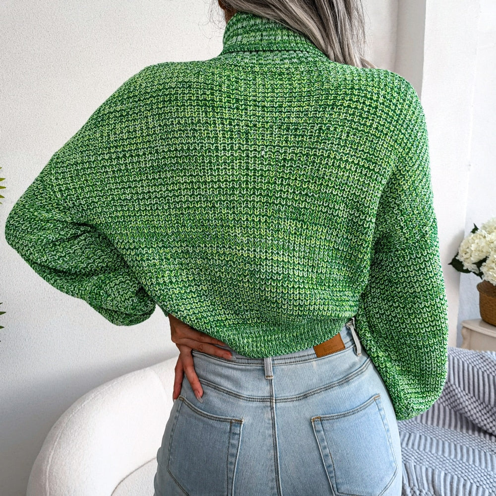 Drune | Chunky Strickpullover mit Hohem Kragen Warm und Komfortabel Lässiges Design