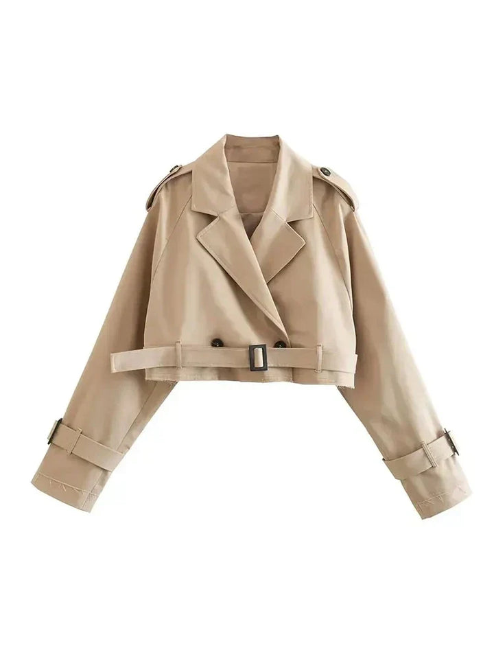 Drune | Kurze Jacke mit Gürtel