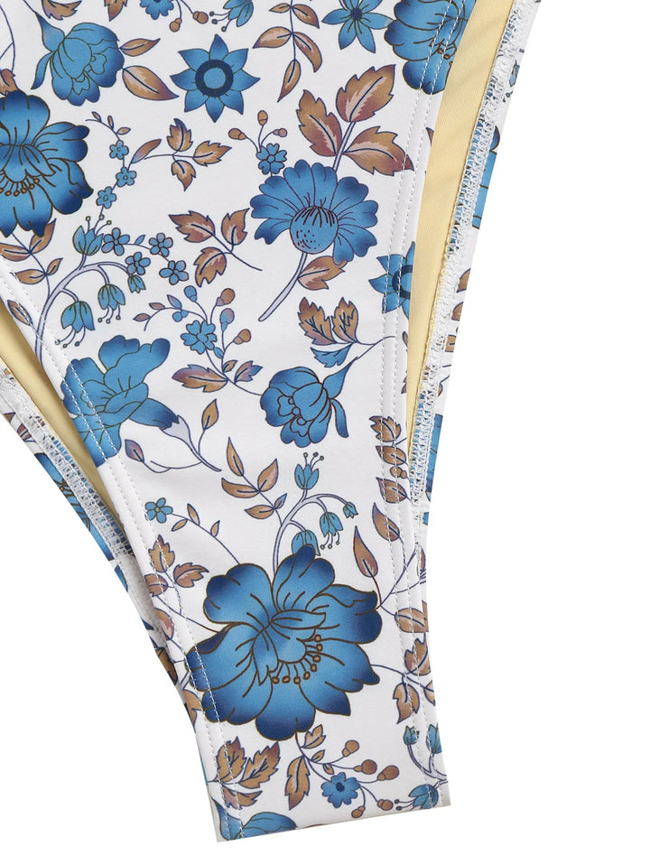 Drune - Hoch geschnitten - Blumenmuster - Sommer