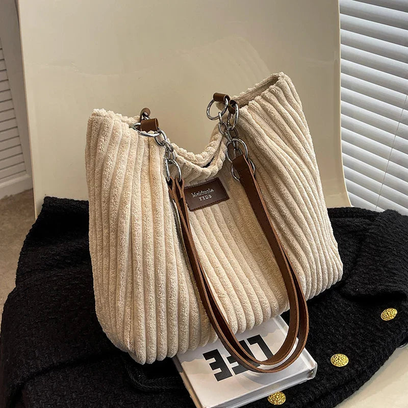 Drune | Damen Cord Handtasche