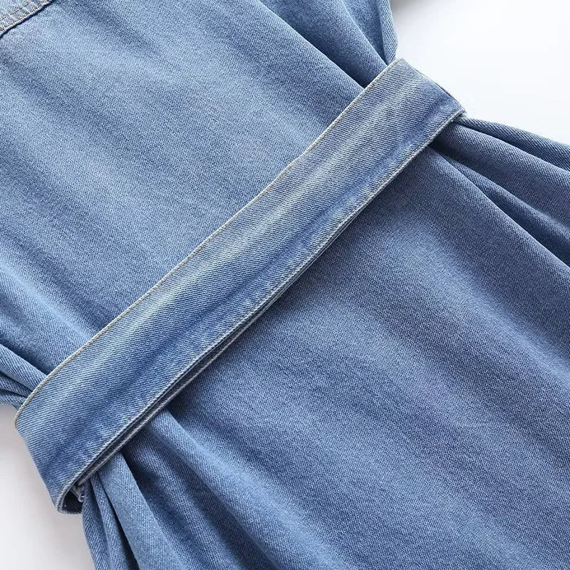 Drune | Langer Denim Trenchcoat Für Damen
