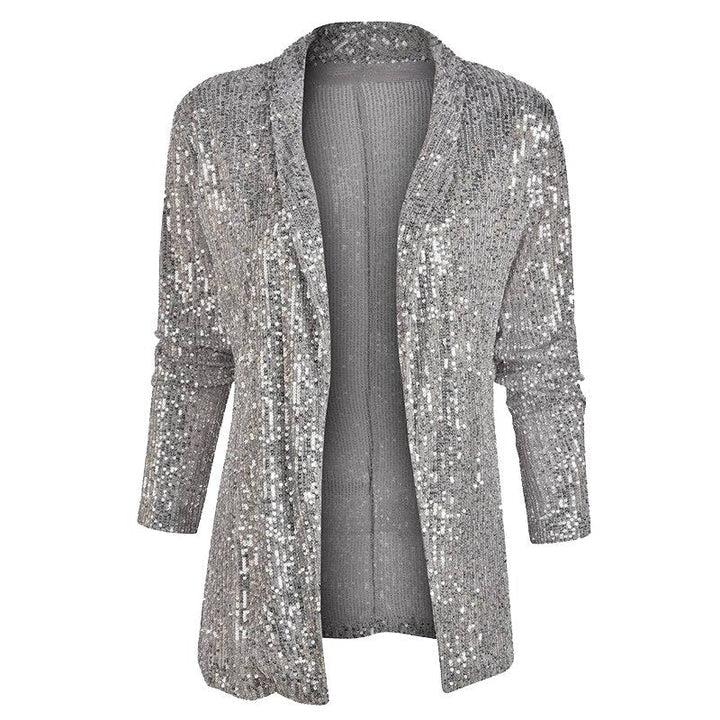 Drune | Blazer-Weste mit Glitzernden Pailletten