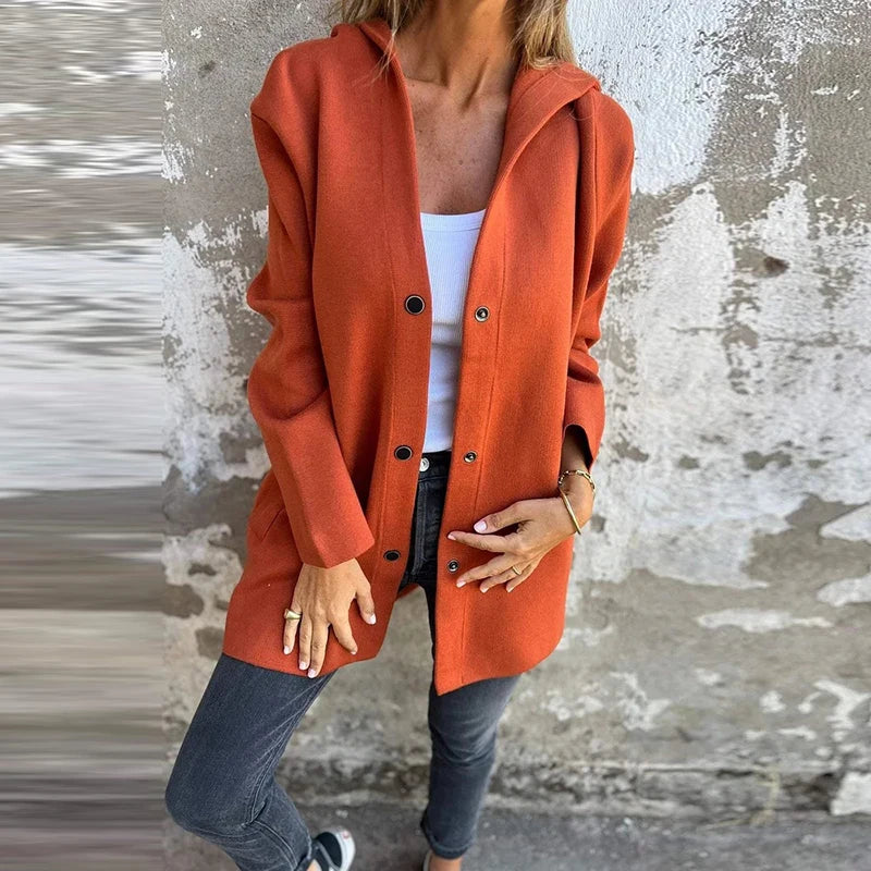 Drune | Mode Grau Kapuzenjacke mit Taschen für einen lässigen Stil