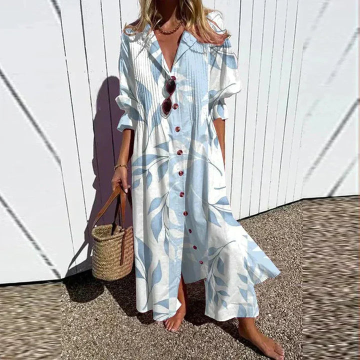 Drune | Luxuriöses Frühlings-Bohemian-Kleid