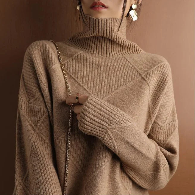 Drune | ARGYLE ROLLNECK-PULLOVER