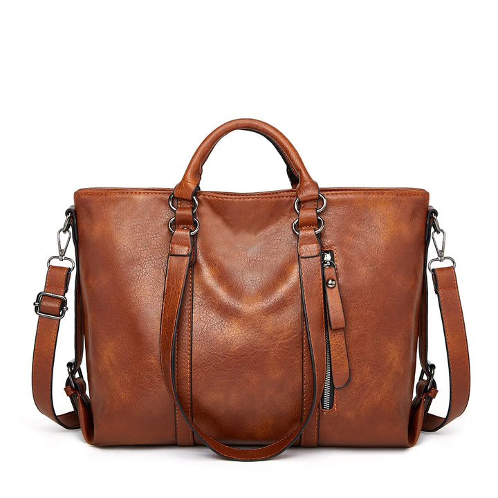 Drune | Große Leder-Schultertasche