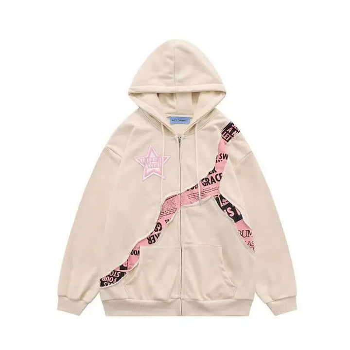Drune | Oversized Damen Hoodie Mit Print | Bequemer Streetwear Pullover