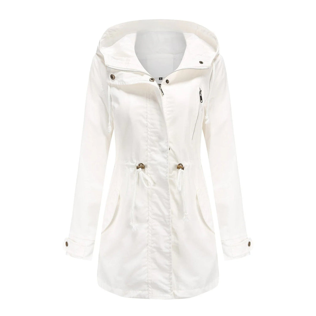 Drune | Damen Elegante Wasserdichte Regenjacke Für Outdoor Aktivitäten
