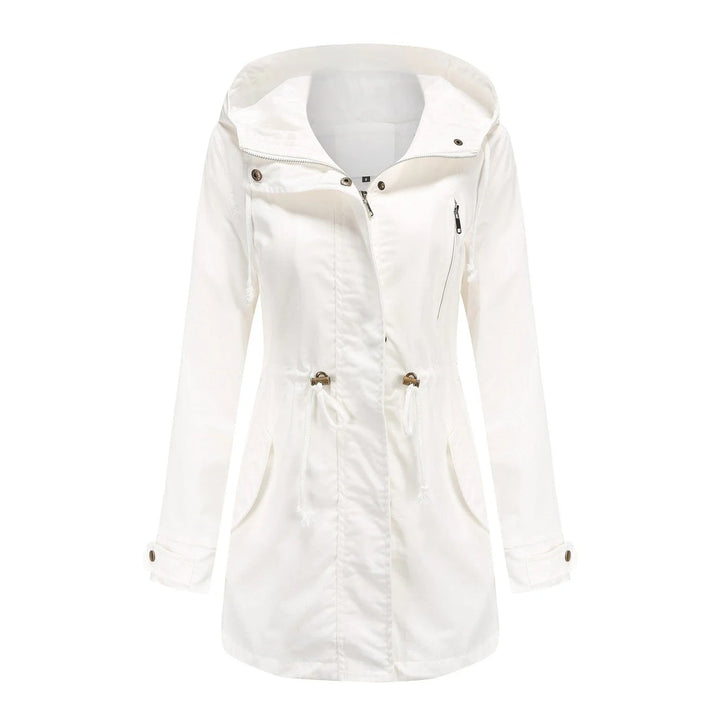Drune | Damen Elegante Wasserdichte Regenjacke Für Outdoor Aktivitäten