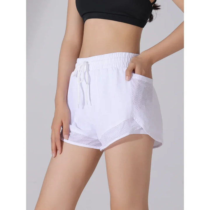 Drune | Hoch Taillierte Sommer Sport Shorts Für Damen