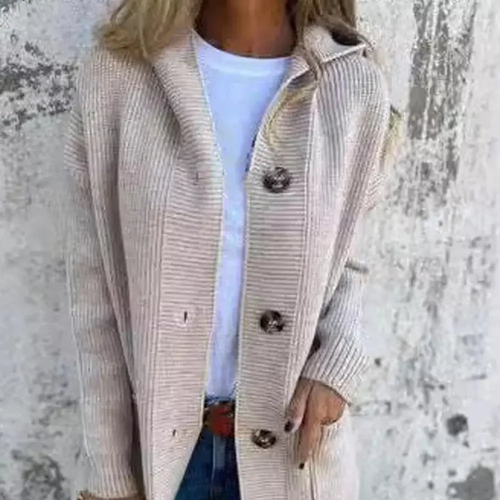 Drune | Langer Knopf Cardigan