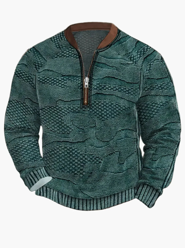 Drune | Strickpullover mit Reißverschluss - Moderner Freizeit-Look für Herbst und Frühling
