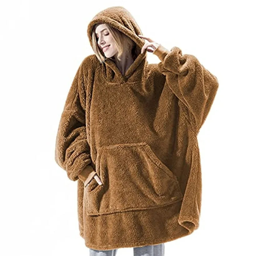 Drune | Winter Hoodie Damen Fleece Decke