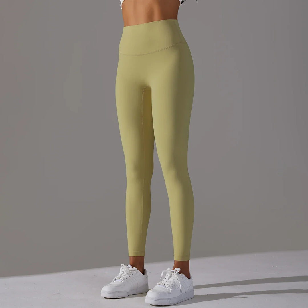 Drune | Atmungsaktive hohe Taille Yoga Leggings für Damen zum Sport, Laufen und Radfahren