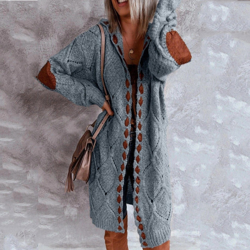 Drune | Eleganter Strickpullover mit Kapuze im Vintage-Stil