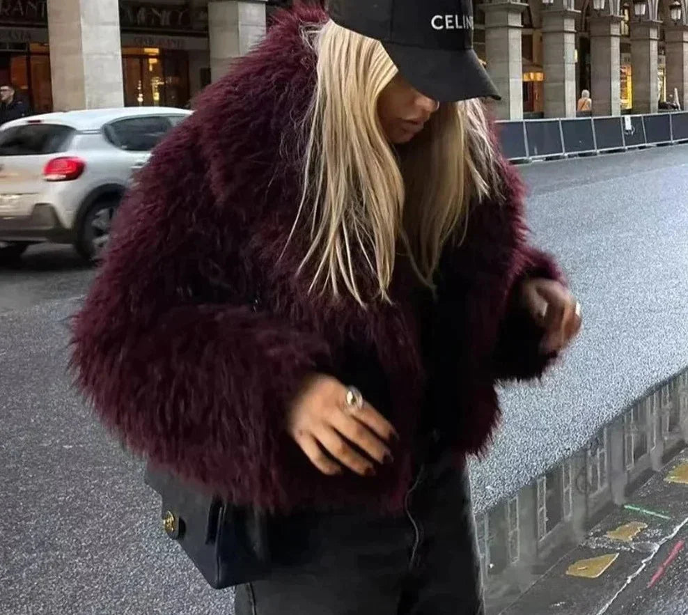 Drune | Schicke Jacke mit flauschigem Fell