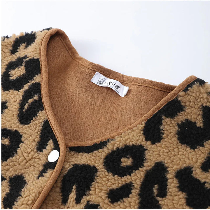 Drune | Leopard Wintermantel