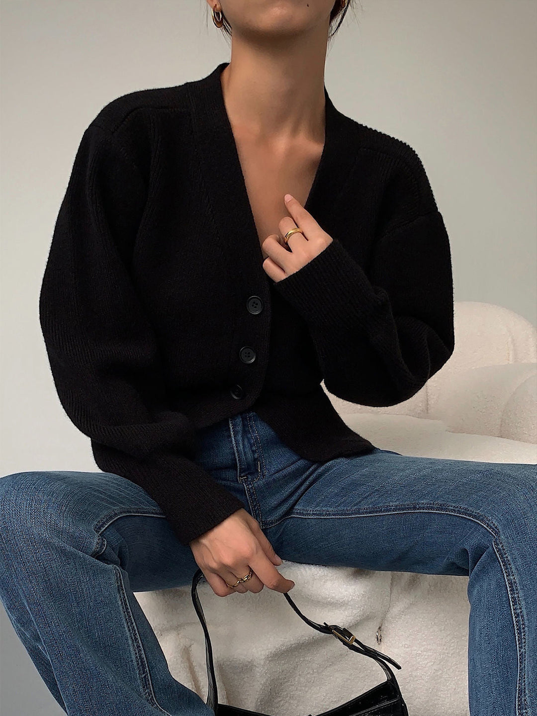 Drune | Weste Pullover V-Ausschnitt Damen Neuer Stil