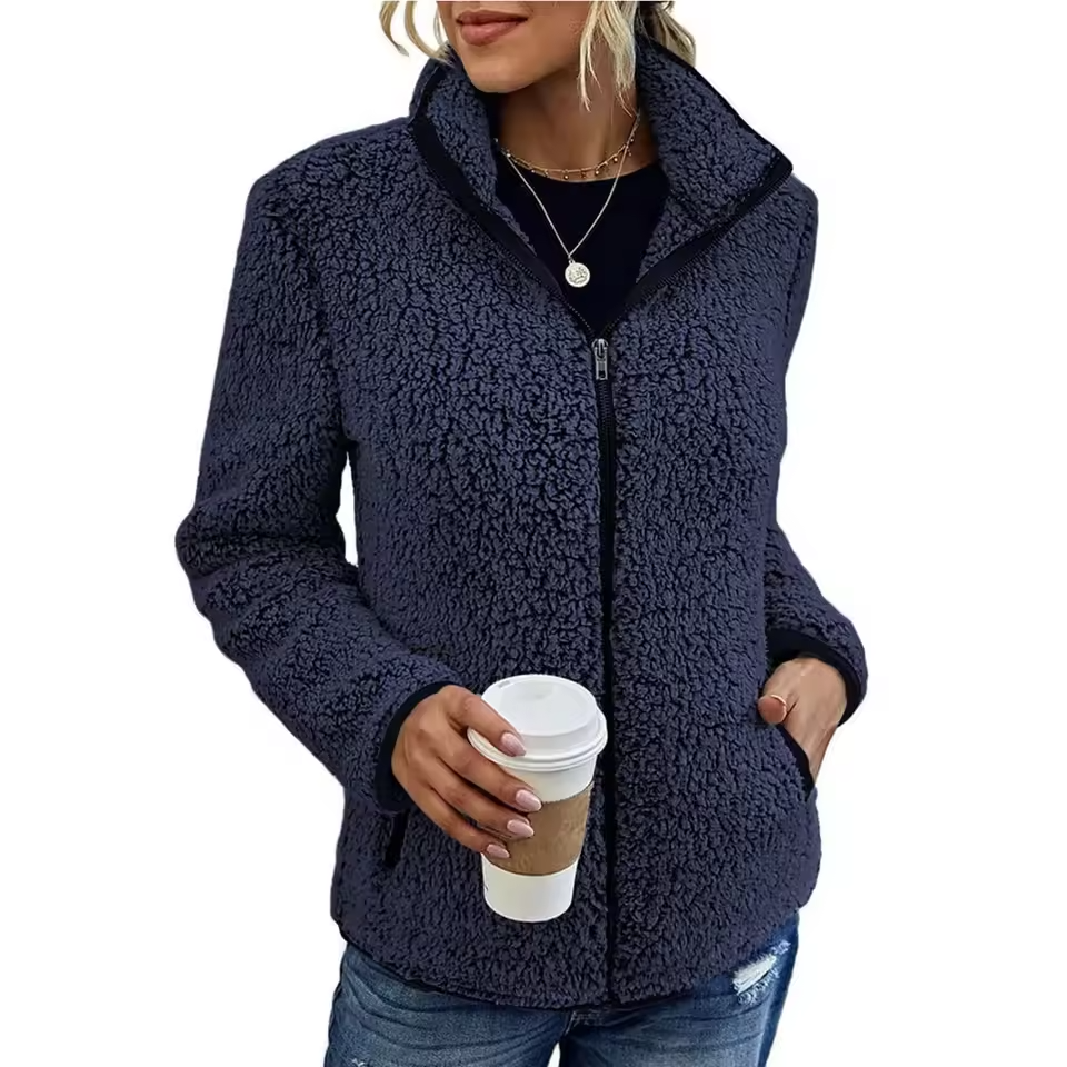 Drune | Fleece-Standkragenjacke