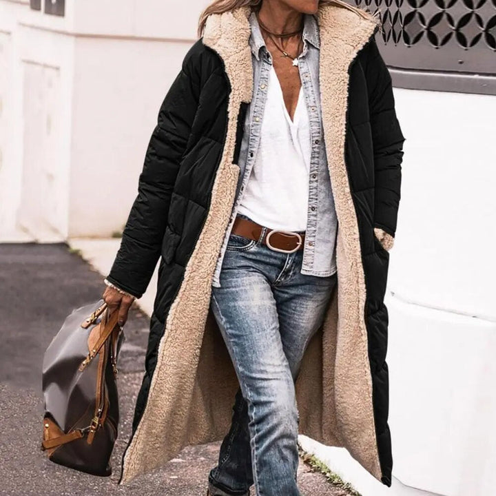 Drune | Wendbare lange Pufferjacke (mit Kapuze)