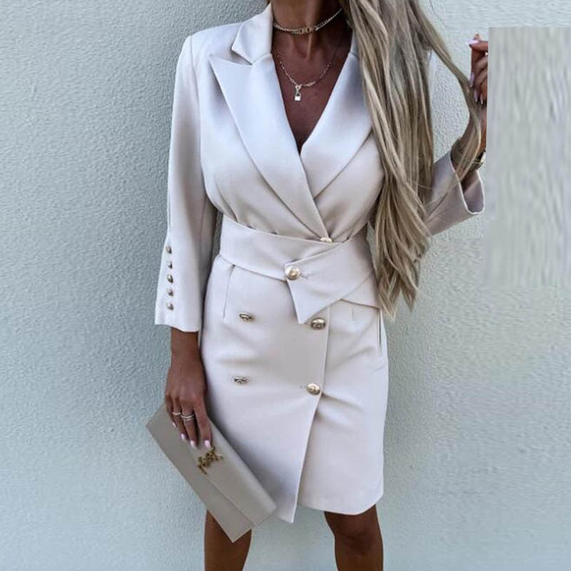 Drune | Boho Blazer Kleid mit Knöpfen - Stilvoll und Vielseitig