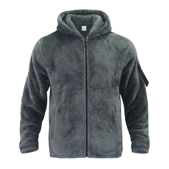 Drune | Kuschelige Fleecejacke mit Reißverschluss und Kapuze für Herren