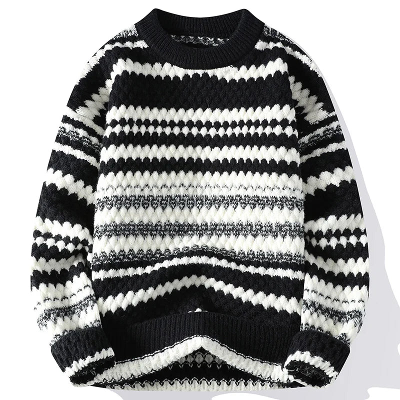 Drune | Strickjacke mit Nordischem Muster Weich und Warm Perfekt Für Wintertage