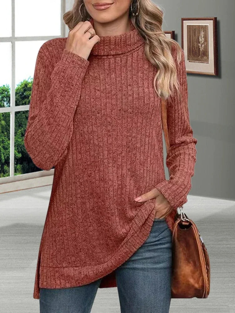 Drune | Warmer gestreifter Rollkragenpullover
